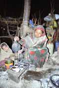 Coffee ceremony. Local village at Simien mountains. North, Ethiopia.