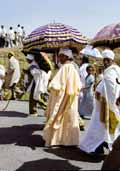 Procession during Timkat. Lalibela. North, Ethiopia.
