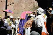 Procession during Timkat. Lalibela. North, Ethiopia.