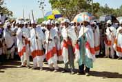Procession during Timkat. Lalibela. North,  Ethiopia.