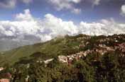 View at Darjeeling town. India.