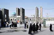 Entrance to the Holy Shrine of Emam Reza (Astan-e Qods-e Razavi). Mashhad. Iran.