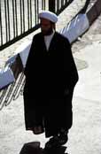 Man at Mashhad street. Iran.