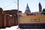 Street at desert town Kashan. Iran.