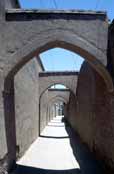 Street at desert town Kashan. Iran.
