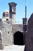 Street at desert town Kashan. Iran.