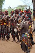 Hamar dance, Turmi. South,  Ethiopia.