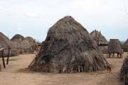 Karo tribe village. South, Ethiopia.