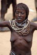 Hamar people at Turmi market. South,  Ethiopia.