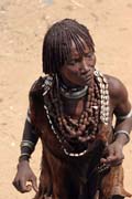 Hamar people at Turmi market. Ethiopia.