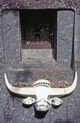 Decoration of one modern grave. Tana Toraja area. Sulawesi, Indonesia.