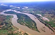 Niger river near capitol Bamako. Mali.