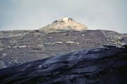 View to the top of Mt. Kinabalu mountain - 4095 meters. Malaysia.