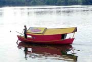 Boatman at Kuching city. Malaysia.