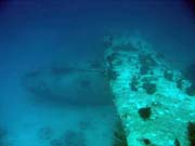 Diving around Biak islands, Catalina wreck dive site. Papua, Indonesia.