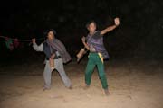 Traditional dance of Chin people. Aye village, Chin State. Myanmar (Burma).