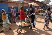 Street market at N'Gaoundr town. Cameroon.