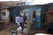 Street shop at N'Gaoundr town. Cameroon.