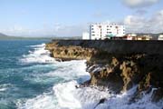 Malecn at Baracoa town. Cuba.