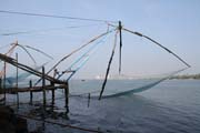 Chinese fishing nets, Kochi (Cochin), Kerala. India.