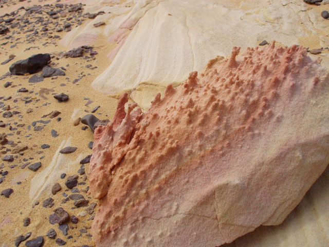 Black Sahara desert. Egypt.