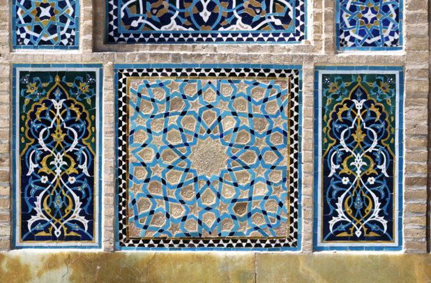 Mosque Jameh at Yazd town. Iran.