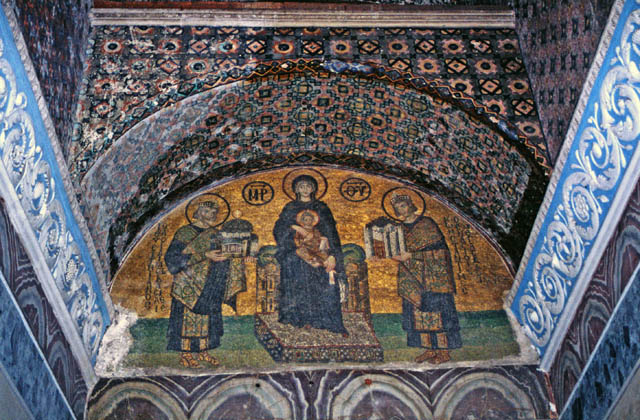 Byzantium's mosaik, Aya Sofya (Hagia Sophia), Istanbul. Turkey.