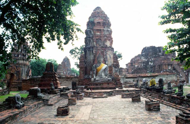 Old ruins at Ayuthaya town. Thailand.