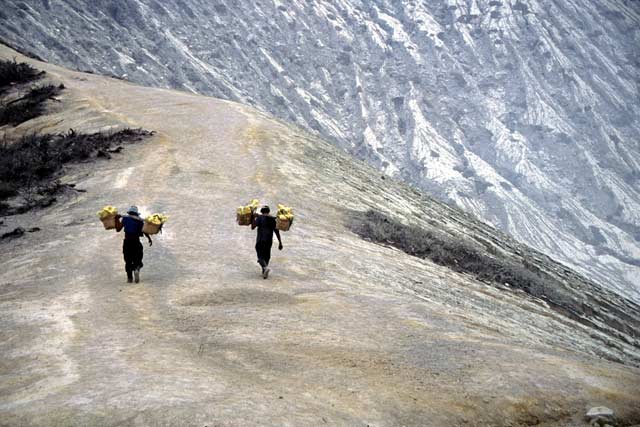 Kawah Ijen Vulcano. Java,  Indonesia.