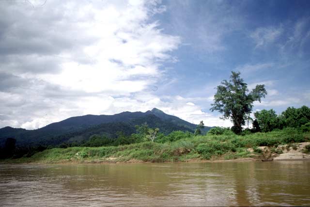 Mekong river in north Laos. Laos.
