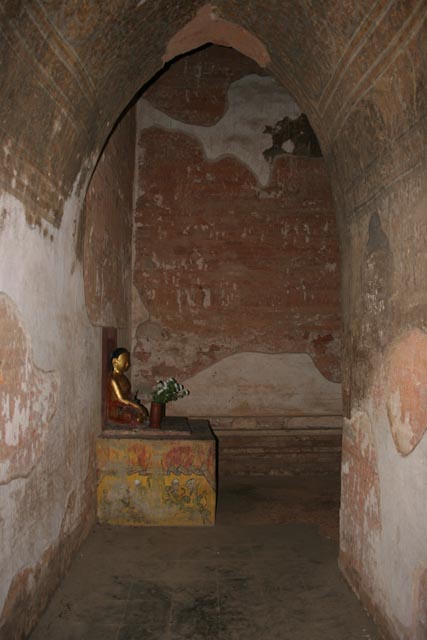Some Bagan temples are still decorated insight. Myanmar (Burma).
