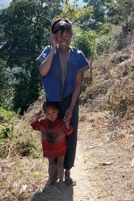 Woman from Munn Chin tribe. Chin State. Myanmar (Burma).