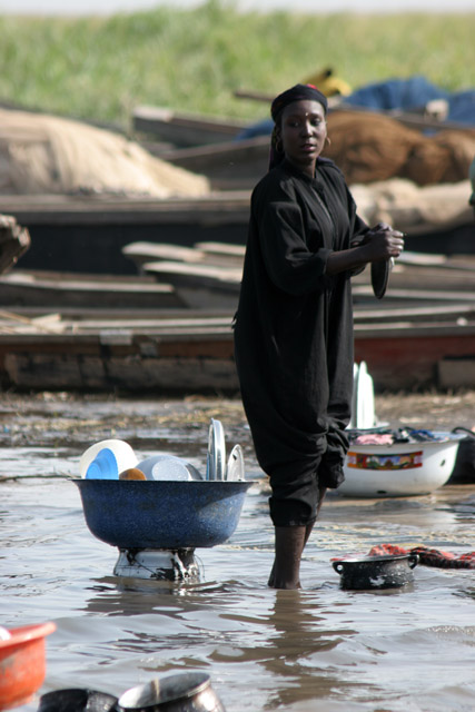 Kofia village at Lake Chad. Cameroon.