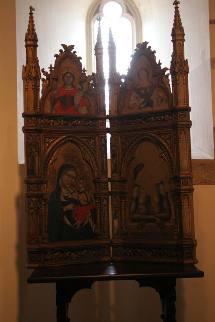 Gothic field altar, Karlstejn Castle. Czech Republic.